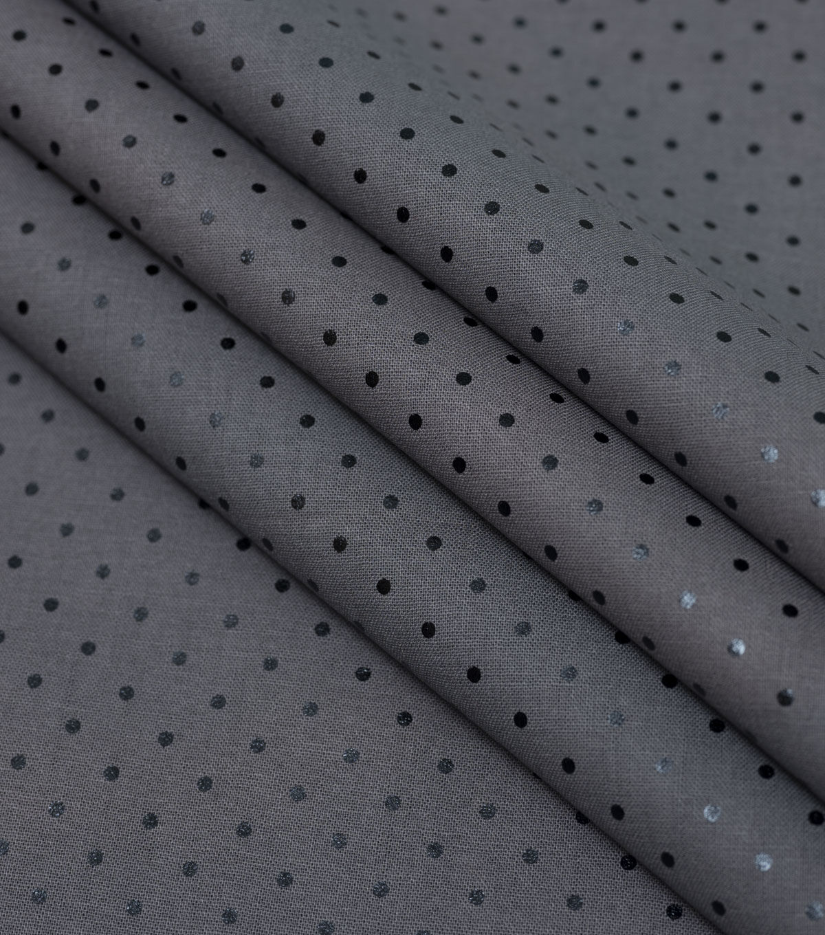 Gray Pin Dot Foil Cotton Fabric by Keepsake Calico - Image 3