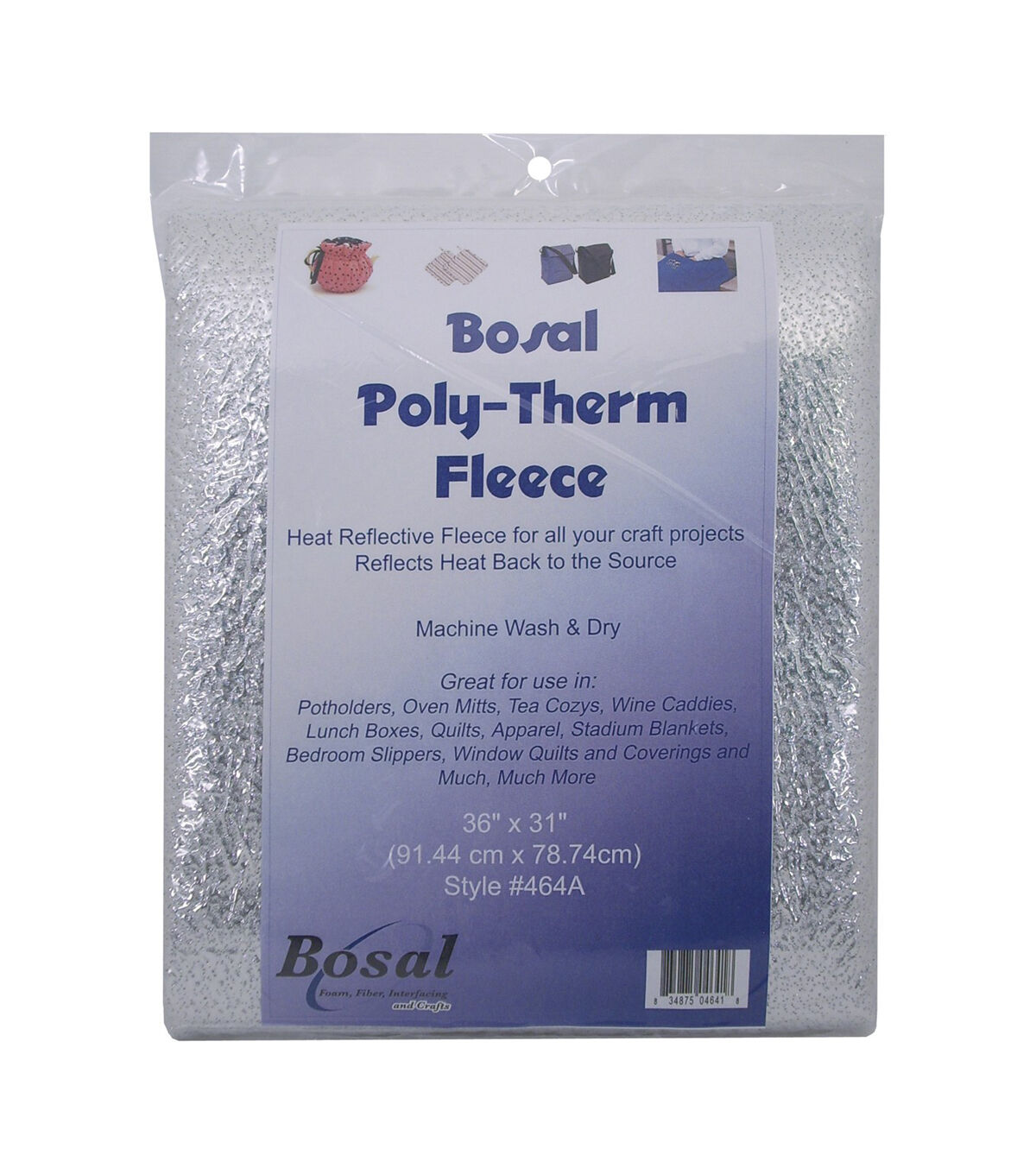 Bosal Poly Therm Heat Reflective Fleece Silver 31 X36