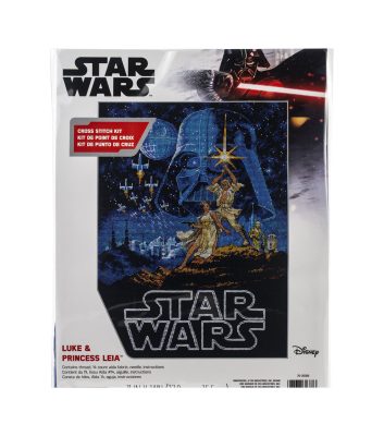 Dimensions 11 x 14 Luke   Princess Leia Counted Cross Stitch Kit