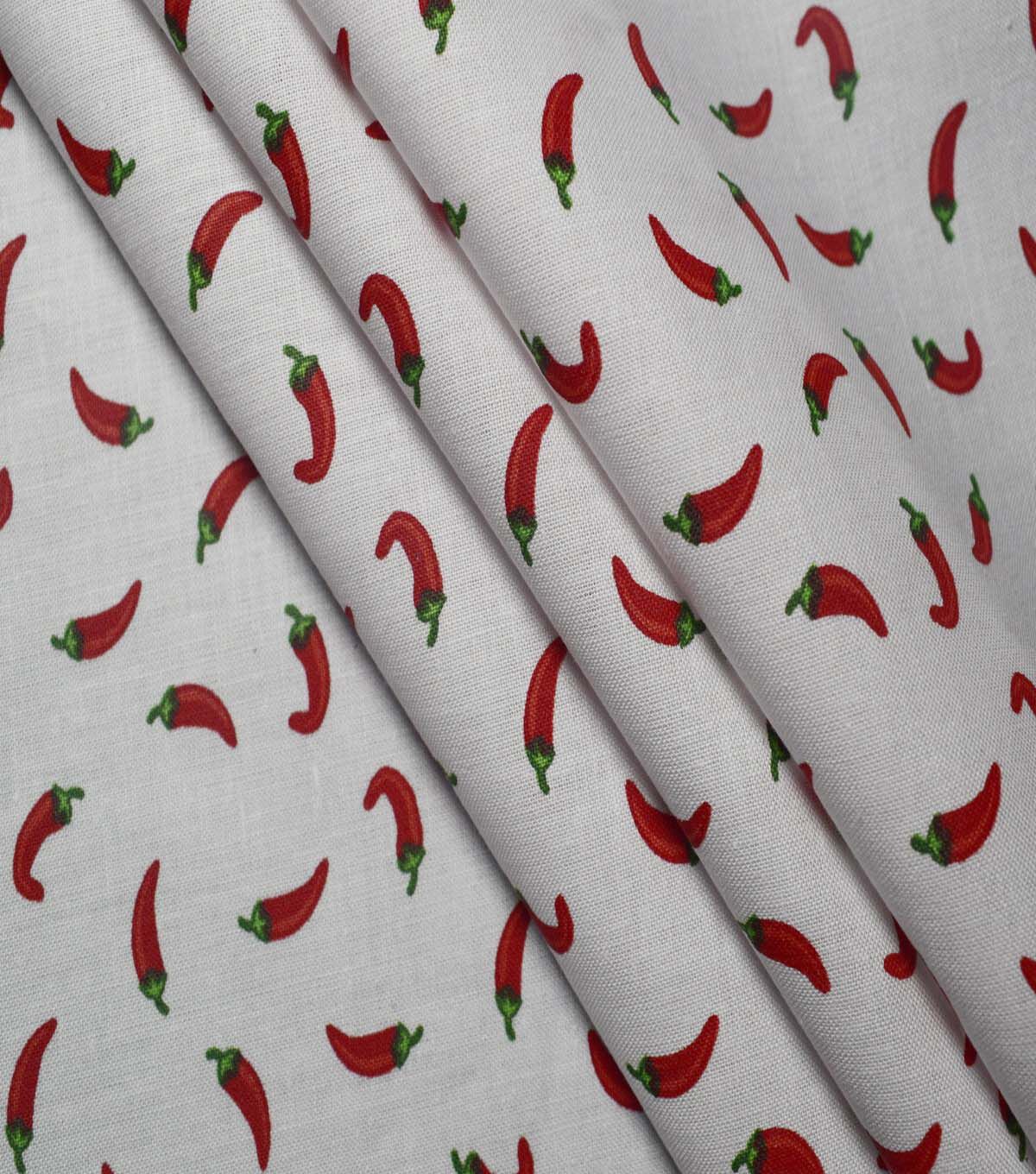 Garden Peppers on White Cotton Fabric by Quilter s Showcase - Image 3