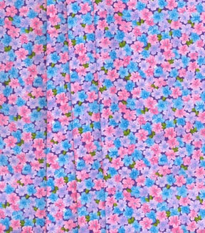 Purple Floral Cotton Fabric by Keepsake Calico - Image 3