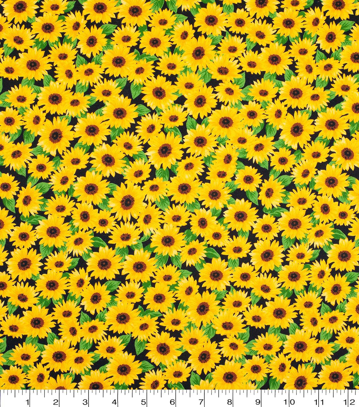 Classic Sunflowers Quilt Cotton Fabric by Keepsake Calico - Image 4