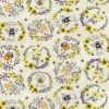 Hi Fashion Insects   Floral on Cream Premium Cotton Fabric