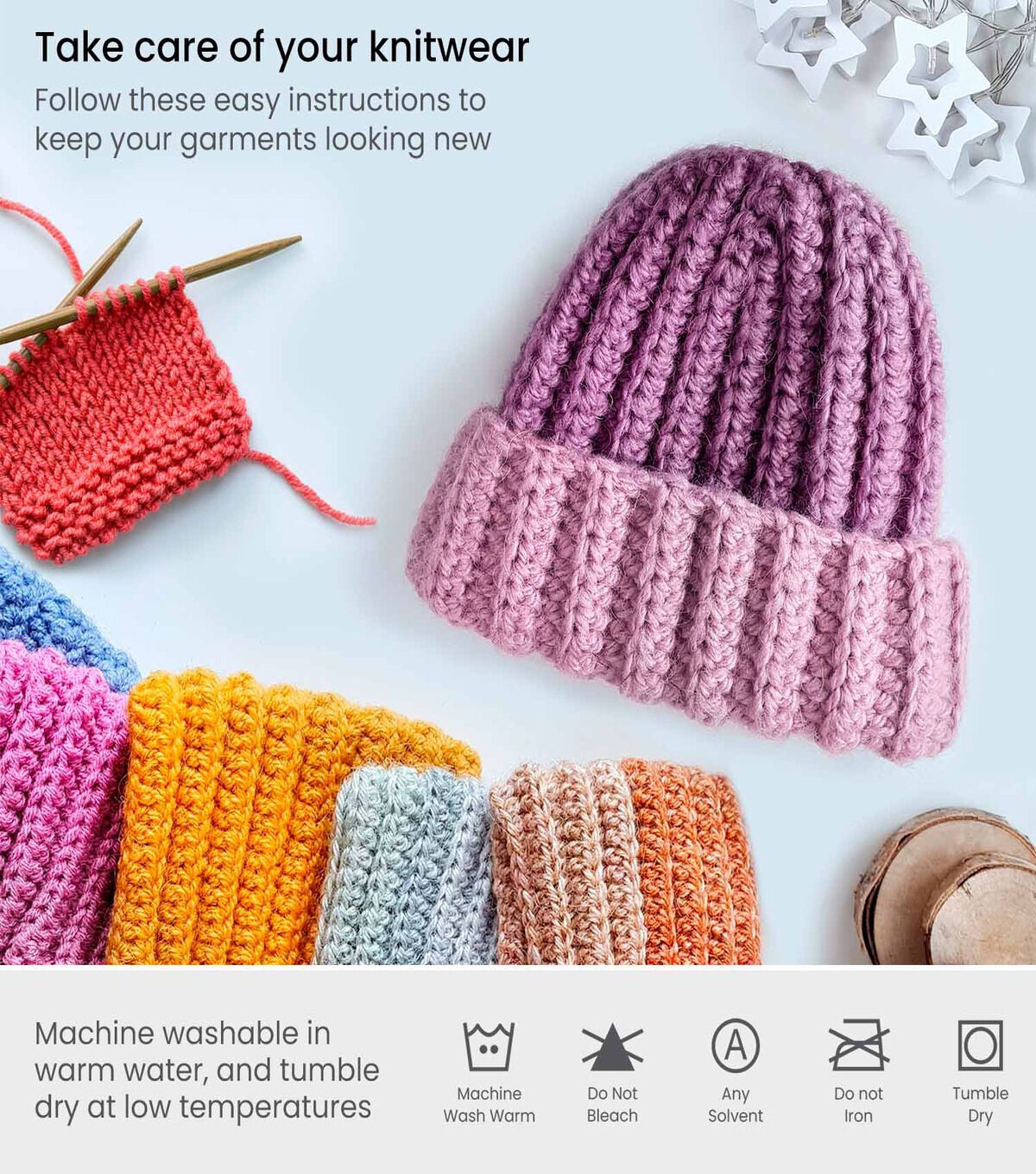 Arteza Classic Colors Premium Worsted Acrylic Yarn 20 Bundle - Image 4