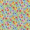 Hi Fashion Rainbow Flower Garden Premium Cotton Fabric
