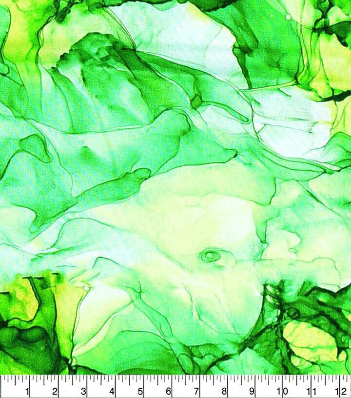 Green Yellow Blender Quilt Cotton Fabric by Keepsake Calico - Image 2