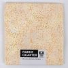 18 x 20 on Cream Metallic Cotton Fabric Quarter 1pc by Keepsake Calico