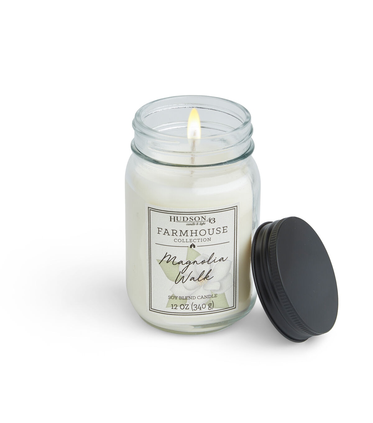 12oz Magnolia Walk Scented Mason Jar Candle by Hudson 43 - Image 2