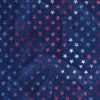 Stars on Navy Patriotic Batik Cotton Fabric