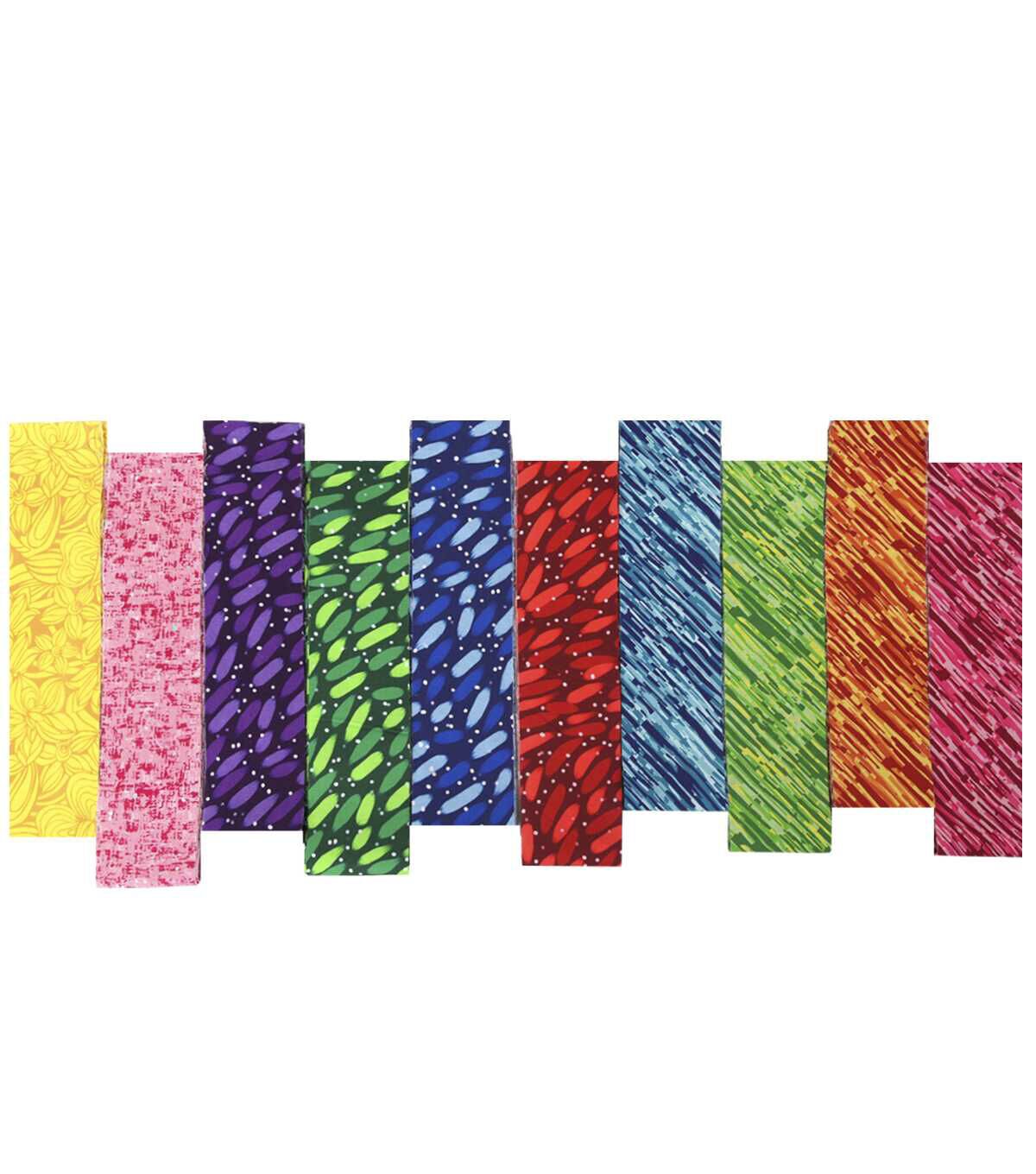 2.5 x 42 Multicolor Blender Cotton Fabric Roll 20ct by Keepsake Calico - Image 2