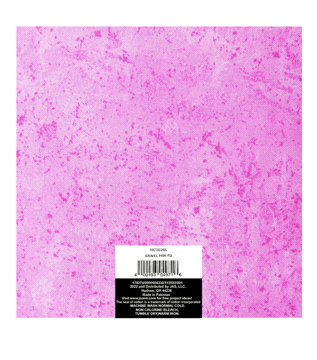 18 x 21 Pink Gravel Cotton Fabric Quarter 1pc by Keepsake Calico - Image 2