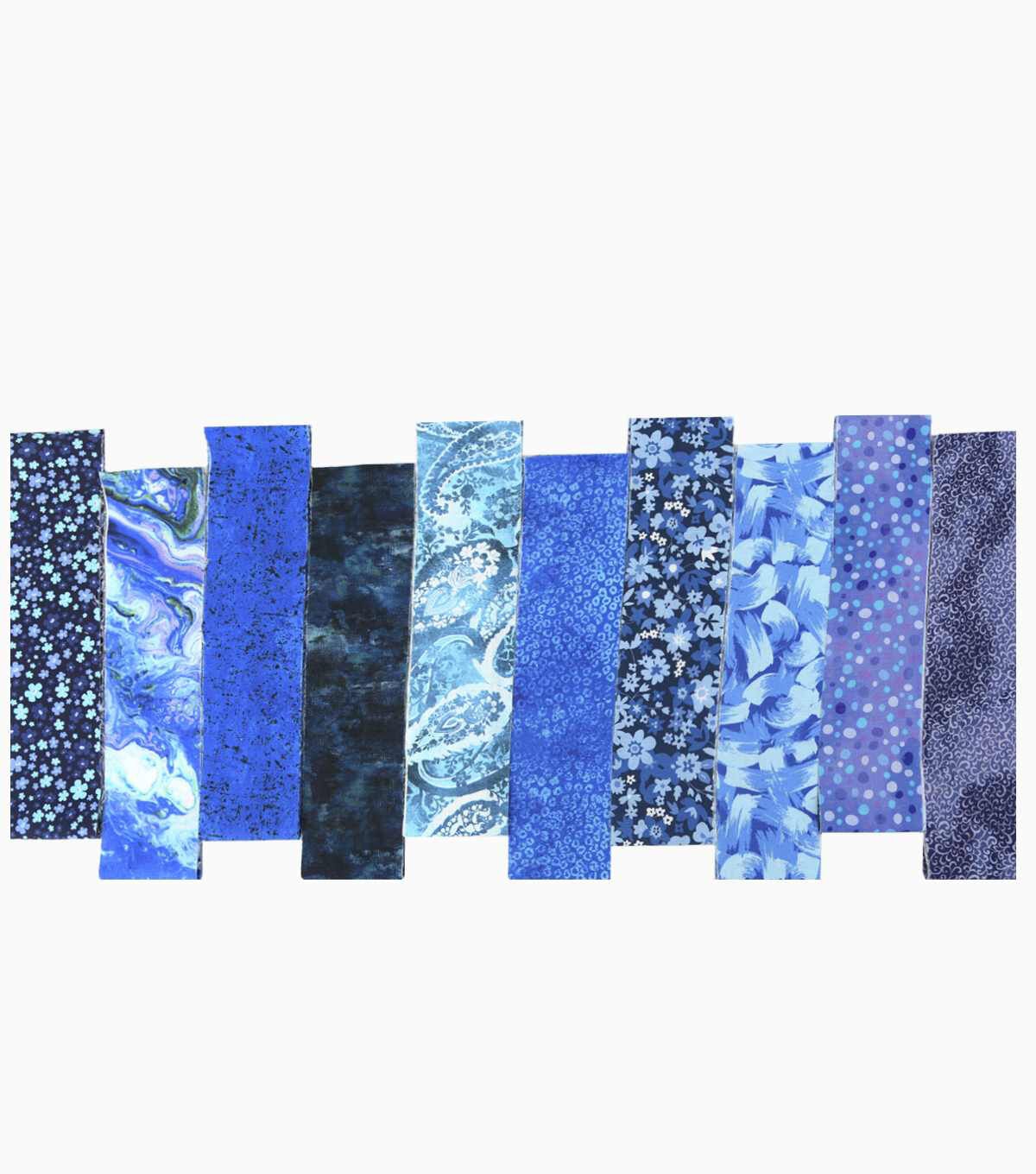 2.5 x 42 Blue Blender Cotton Fabric Roll 20ct by Keepsake Calico - Image 2