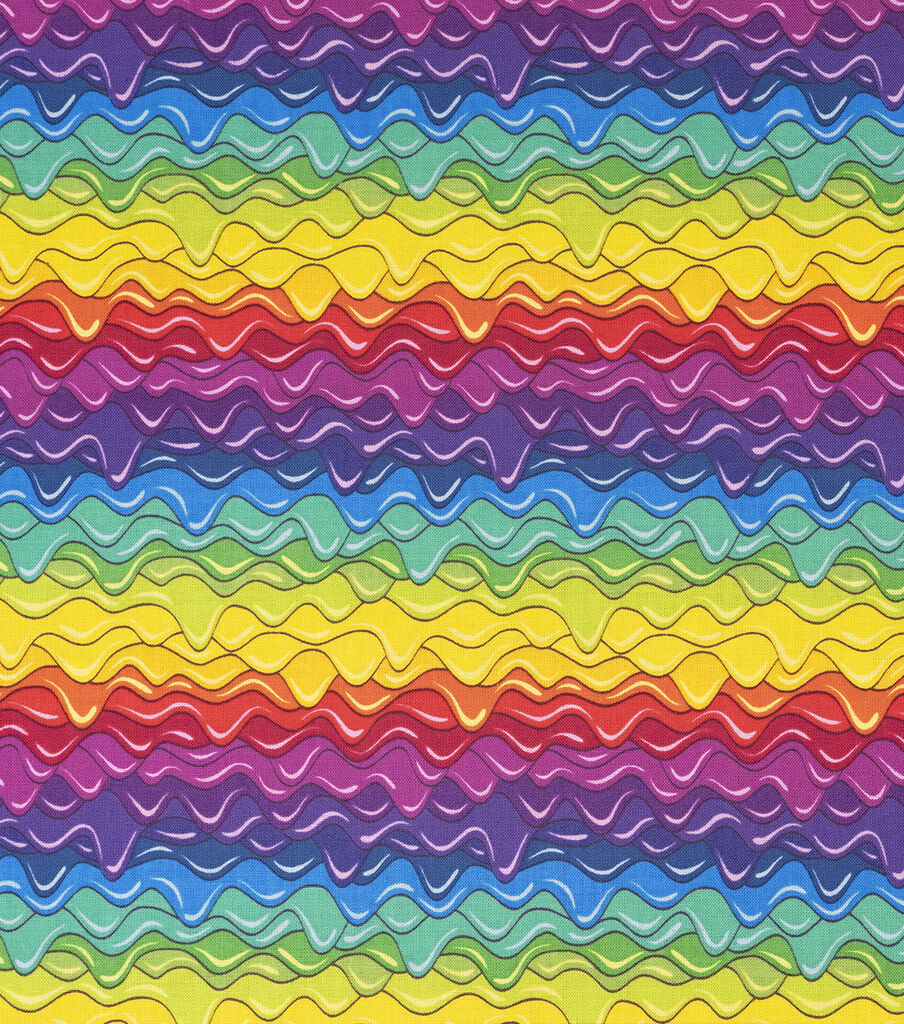 Multicolor Layers Cotton Fabric by Keepsake Calico