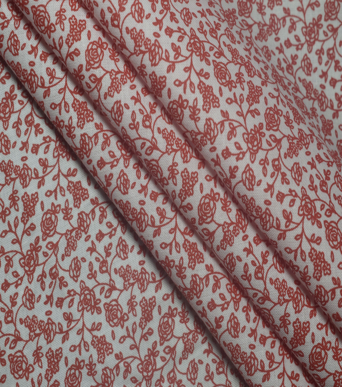 Rose Vine on Red Quilt Cotton Fabric by Quilter s Showcase - Image 3