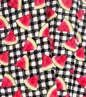 Fabric Traditions Red Watermelon Double Faced Quilted Cotton Fabric - Image 2