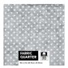 18 x 21 Dots on Gray Quilt Cotton Fabric Quarter by Keepsake Calico