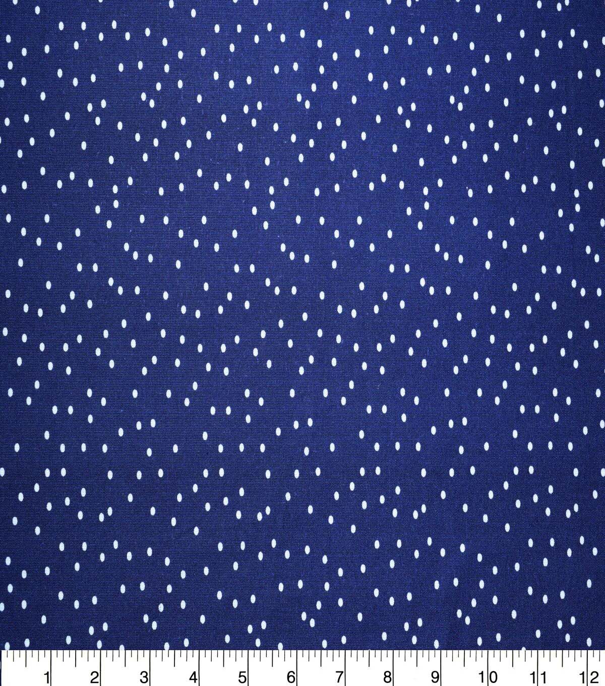 Dots on Navy Cotton Fabric by Quilter s Showcase - Image 2