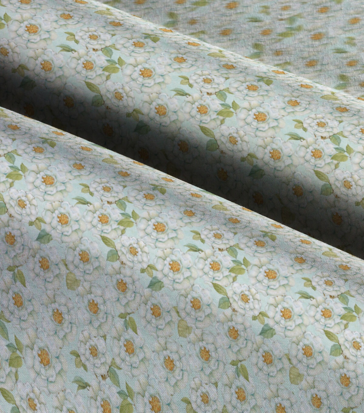 Susan Winget White Camellias Premium Cotton Fabric - Image 3