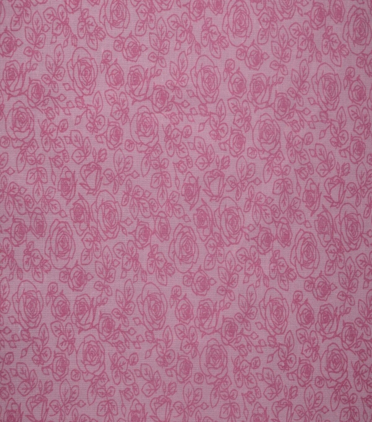 Small Roses on Pink Quilt Cotton Fabric by Quilter s Showcase
