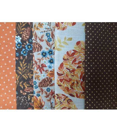 Harvest 5 Pc Cotton Fabric Quarter Bundle - Image 2
