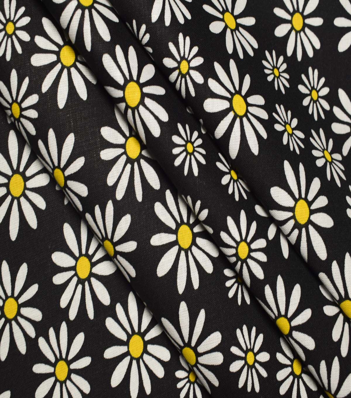 Floral on Black Cotton Fabric by Quilter s Showcase - Image 3