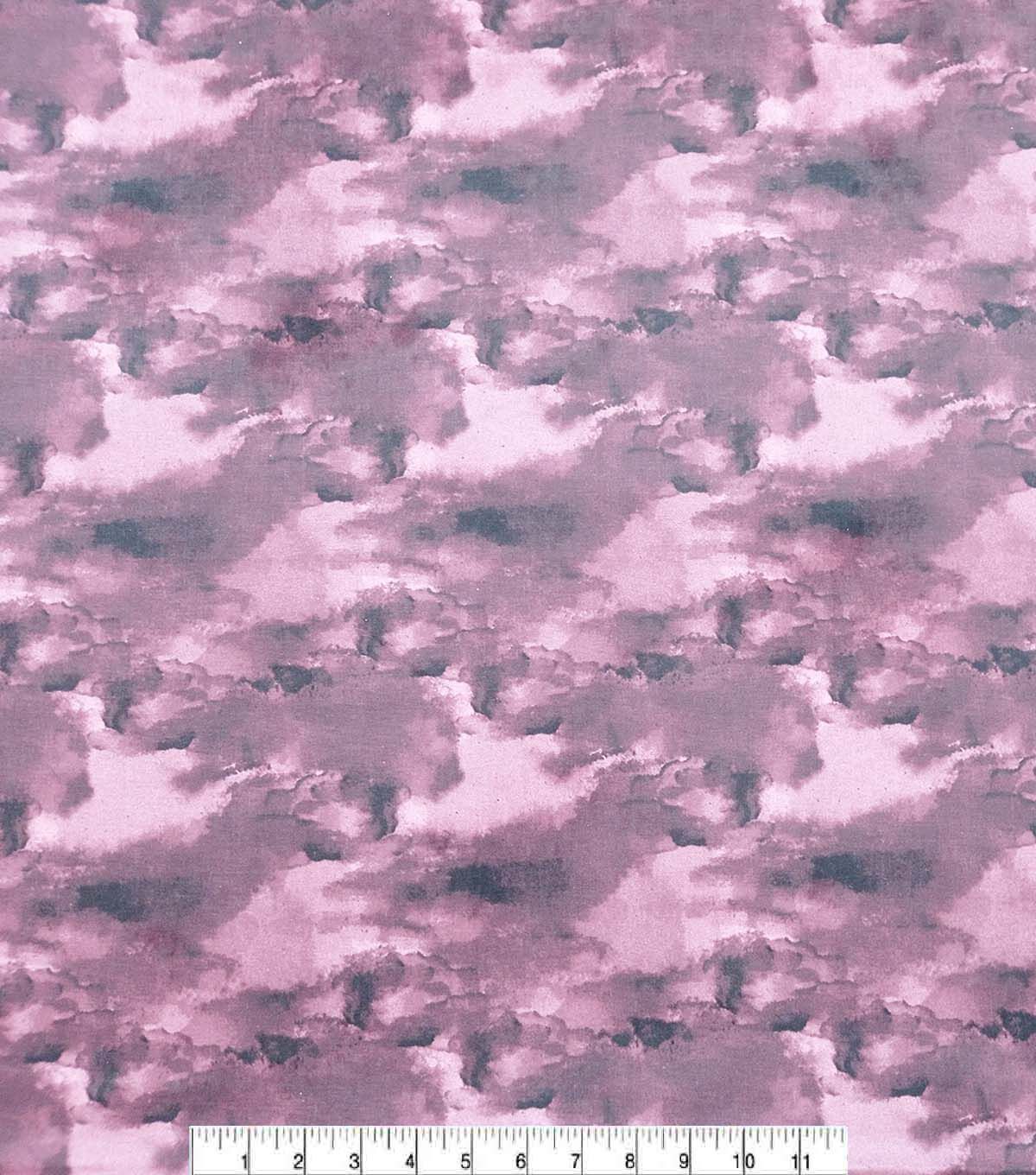 Dark Pink Watercolor Blender Cotton Fabric by Keepsake Calico - Image 2