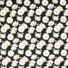 Daisies   Dots on Black Quilt Cotton Fabric by Keepsake Calico