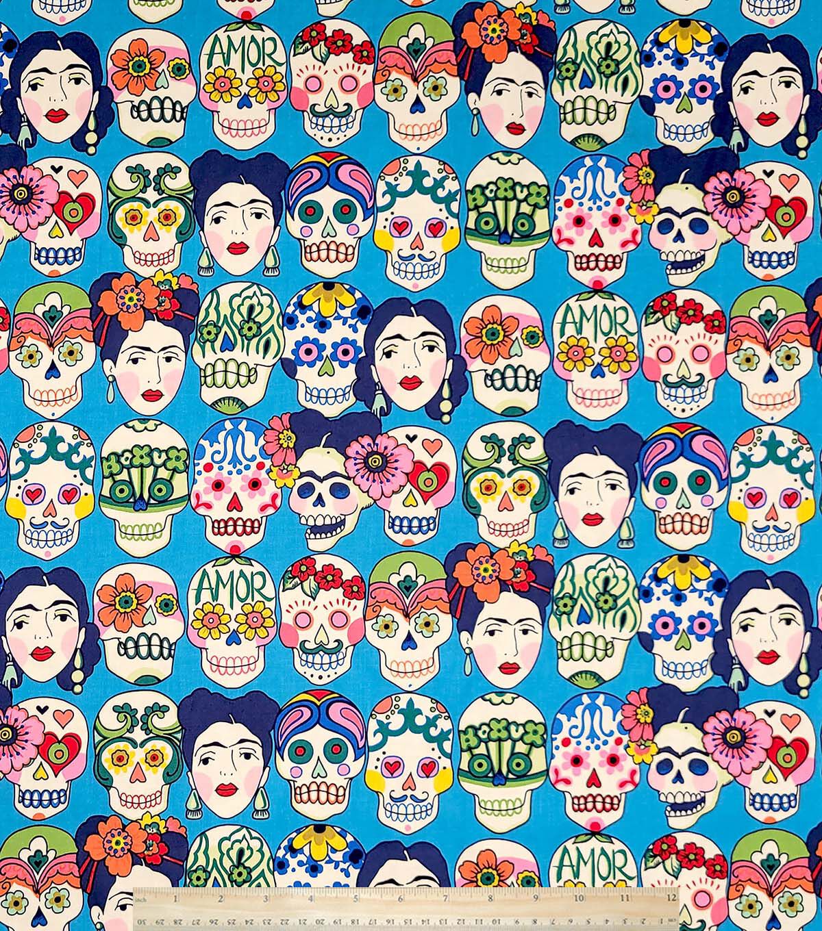 Alexander Henry Blue Gotas De Amor Premium Cotton Fabric - Image 2