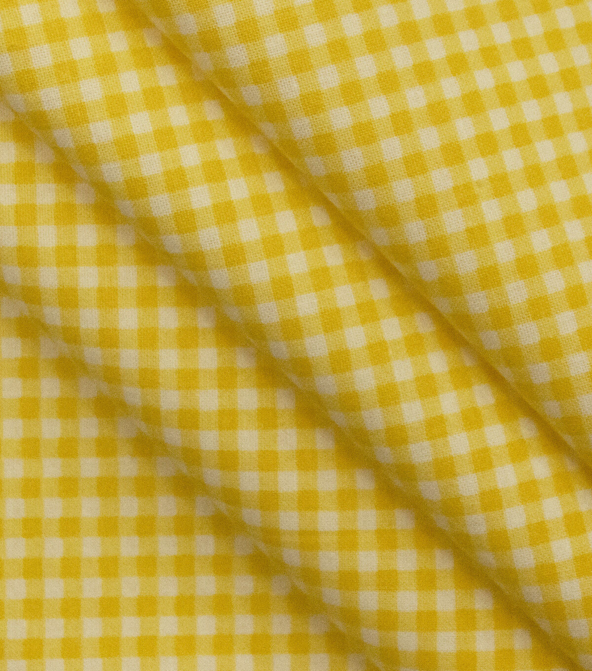 Yellow Gingham Cotton Fabric by Keepsake Calico - Image 3