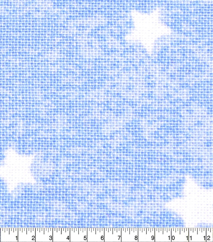 18 x 21 Stars on Blue Cotton Fabric Quarter 1pc by Keepsake Calico - Image 3
