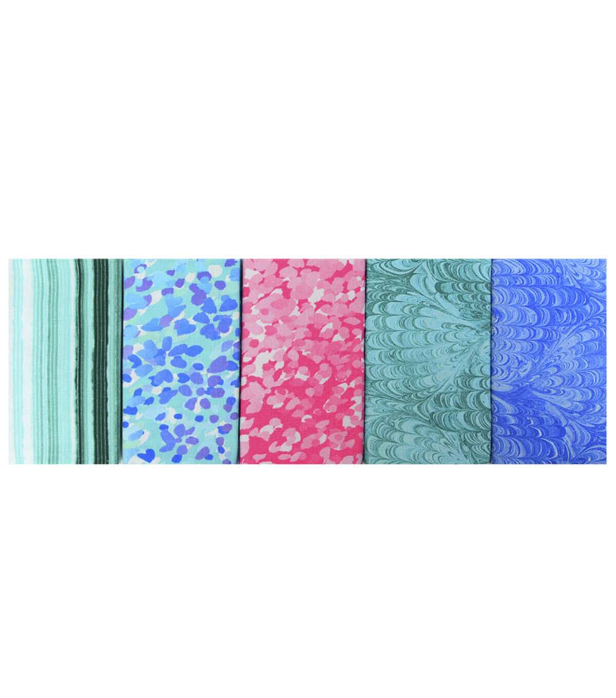 18 x 21 Pastel Blender 1 Cotton Fabric Quarters 5ct by Keepsake Calico - Image 2