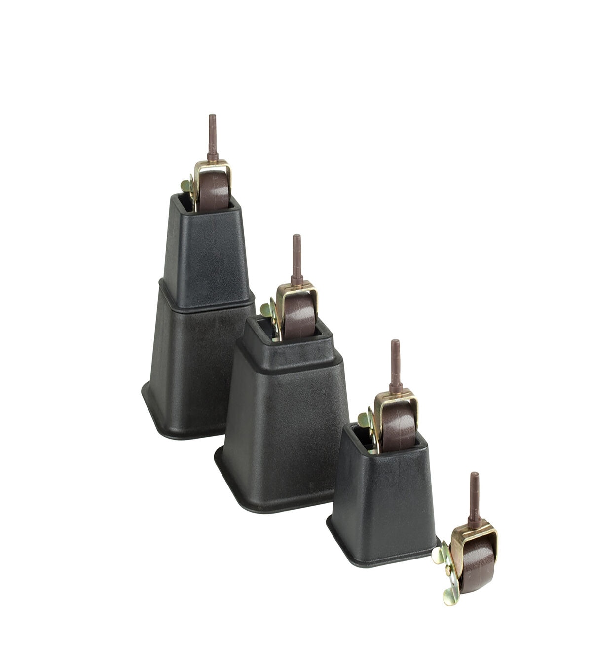 Simplify 8 Black Adjustable Bed Risers 8pk - Image 2