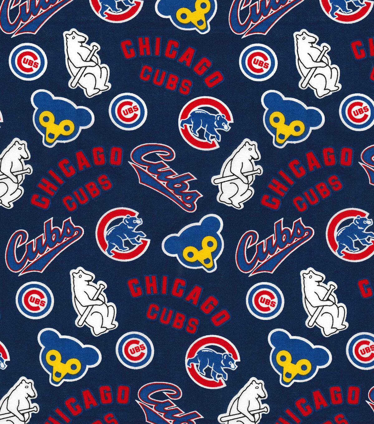 Fabric Traditions Cooperstown Chicago Cubs Cotton Fabric - Image 2