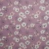 Pansies on Light Mauve Quilt Cotton Fabric by Keepsake Calico