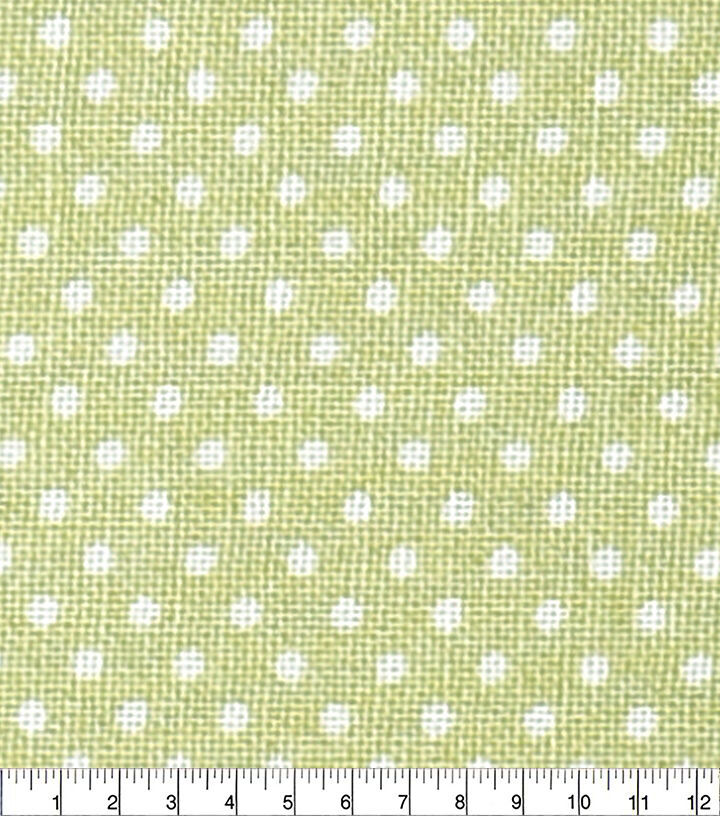 18 x 21 Pin Dots on Sage Cotton Fabric Quarter 1pc by Keepsake Calico - Image 2