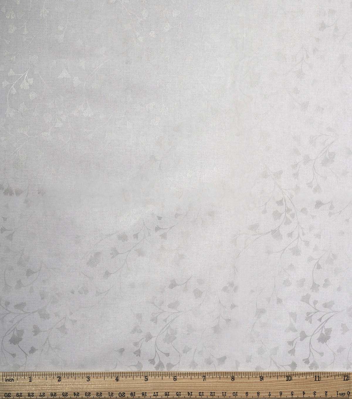 White Vines Marble Quilt Foil Cotton Fabric by Keepsake Calico - Image 3