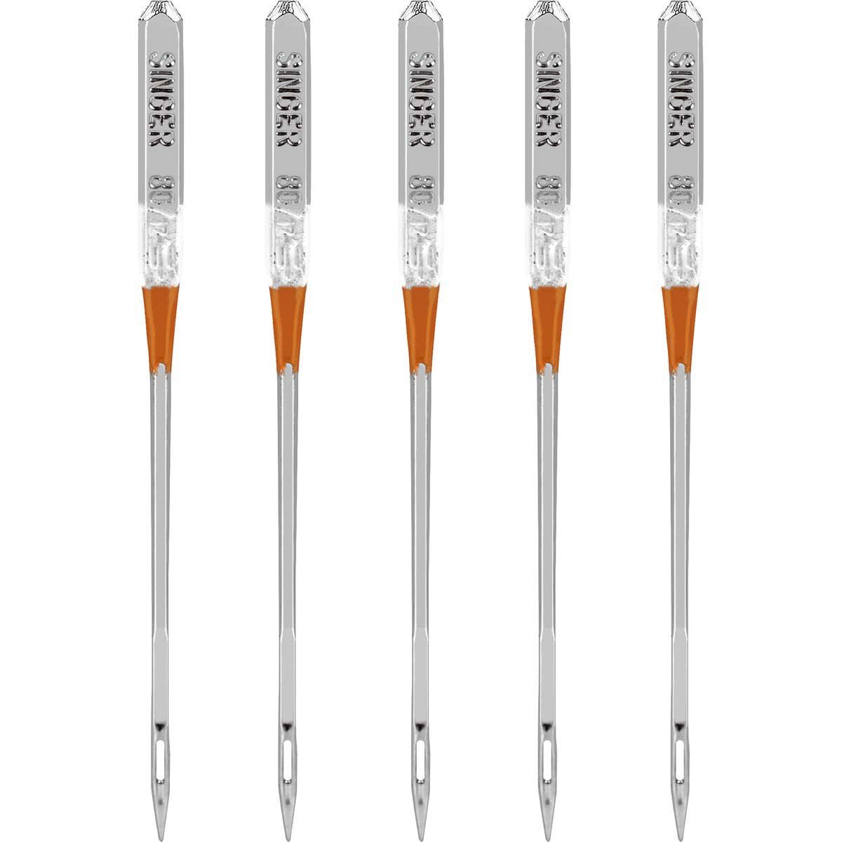 SINGER Universal Embroidery Sewing Machine Needles Size 80/11 5ct - Image 3