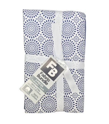 18 x 21 Floral on Navy Cotton Fabric Quarters 5ct by Keepsake Calico - Image 2