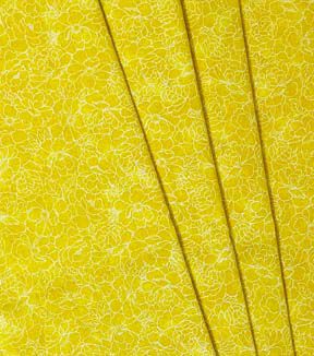 Fabric Traditions Yellow Floral Cotton Fabric by Keepsake Calico - Image 3