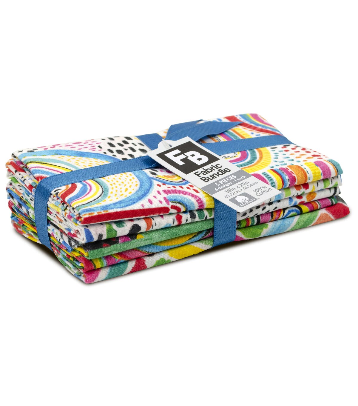 18 x 21 Multicolor Cotton Fabric Quarters 5ct by Keepsake Calico