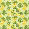 Springs Creative Yellow Botanical Lemons Novelty Cotton Fabric