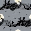 Spooky Graveyard Nightmare Before Christmas Cotton Fabric