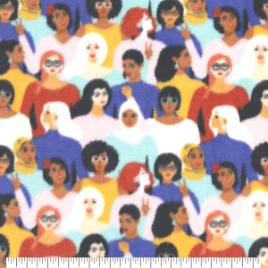Empowering Women Anti Pill Fleece Fabric