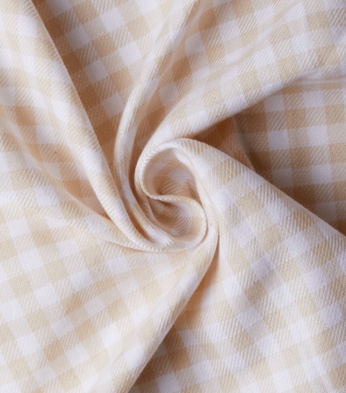 Eddie Bauer Cream Gingham Check Yarn Dyed Cotton Fabric - Image 5