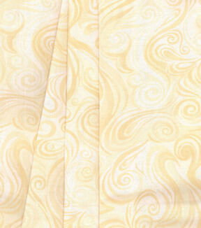 Cream Bold Swirls Cotton Fabric by Keepsake Calico - Image 3