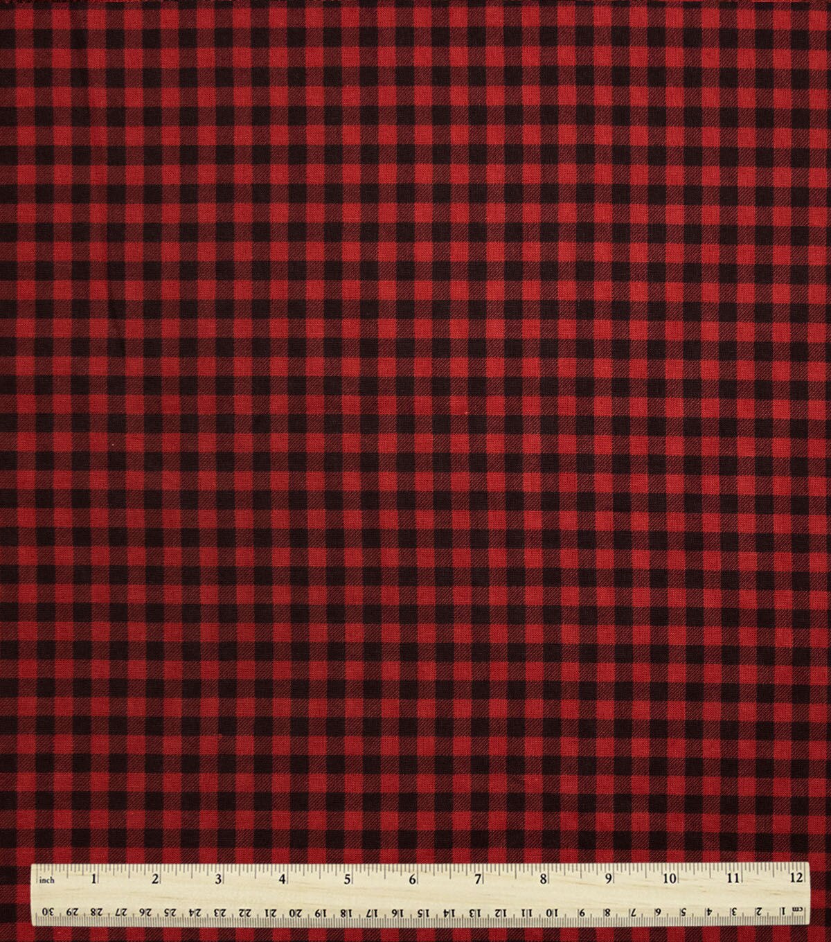Red Buffalo Checkered Cotton Fabric by Keepsake Calico - Image 2