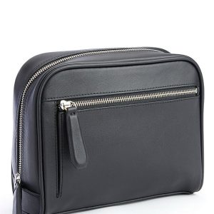 Leather Contemporary Toiletry Bag