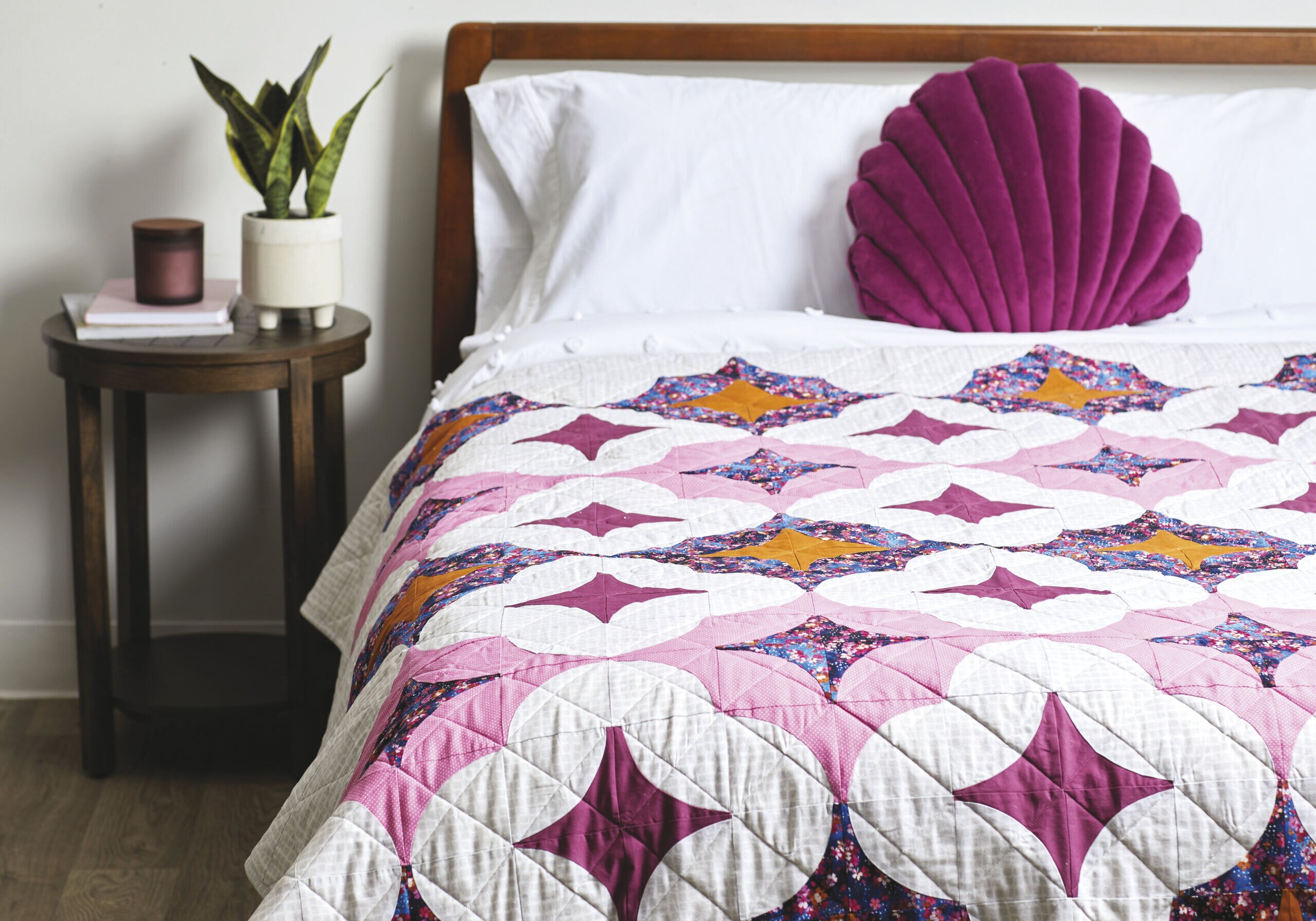 Small Dots on Pink Quilt Cotton Fabric by Keepsake Calico - Image 2