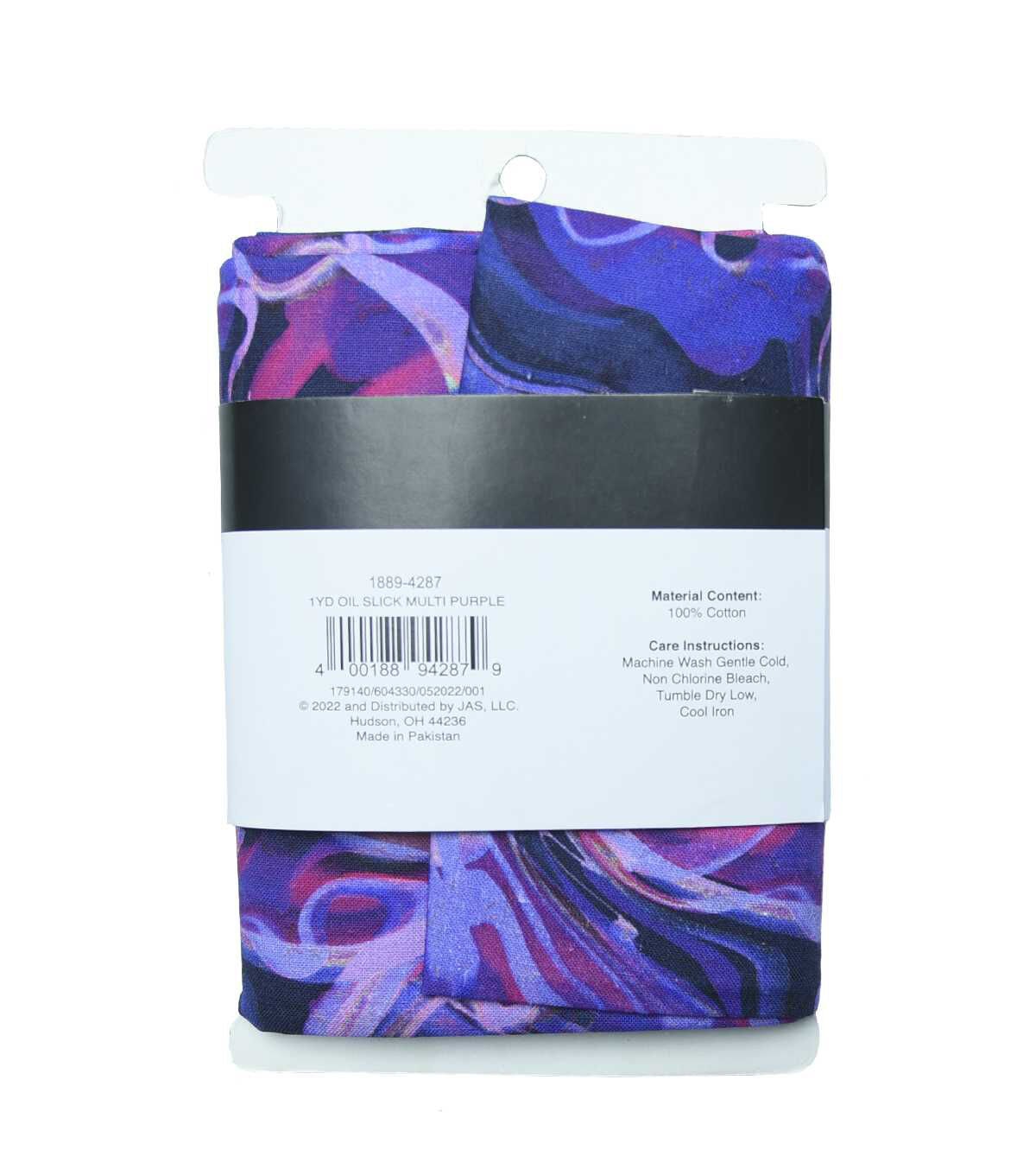 1yd Precut Purple Oil Slick Quilt Cotton Fabric by Keepsake Calico - Image 2