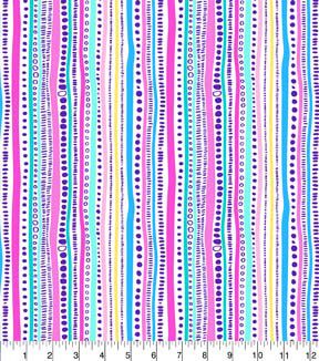 Fabric Traditions Pastel Stripe Cotton Fabric by Keepsake Calico - Image 2